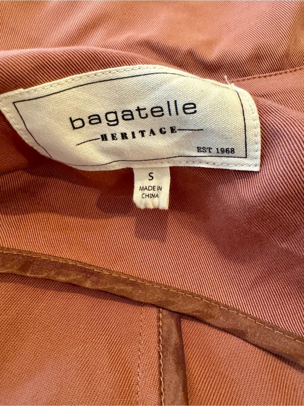 bagatelle Rust-Tone Open Front Layering Jacket-Small - Picture 11 of 13